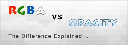 RGBa vs Opacity: Difference between two CSS3 properties explained with examples...