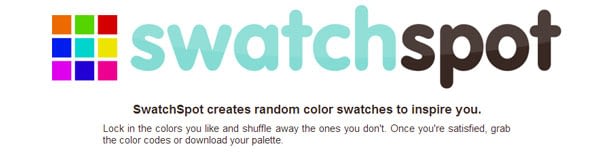 Swatchspot - SwatchSpot creates random color swatches to inspire you.