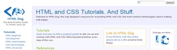 Beginner level tutorials on HTML & CSS