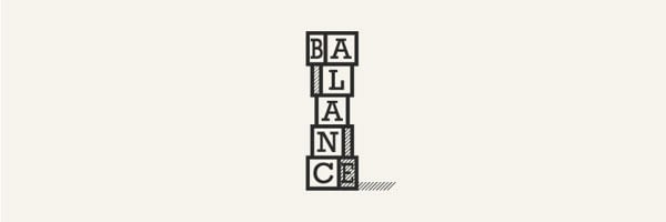 Typographic Logo Design of Balance