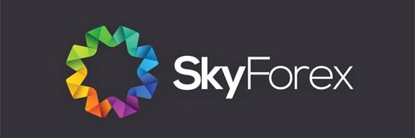 Logo design of a financial consultancy SkyForex (forex broker)