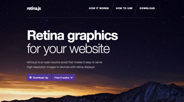retina graphics for your website